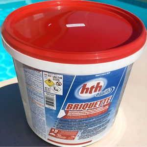 Быстрорастворимый хлор hth BRIQUETTE пастилки 7 гр. (5 кг), Франция