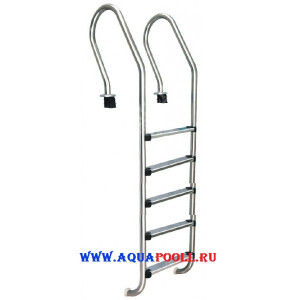 Лестница IML INCLINED PS-0358 из нержавеющей стали AISI-316 для бассейна (5 ступеней Luxe), Испания