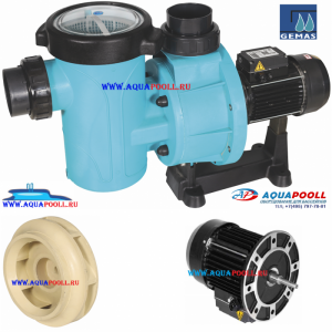 Насос GEMAS FLOODER FLO 550T самовсасывающий с префильтром 88 м3/ч 400 В (0111FLO55), Турция