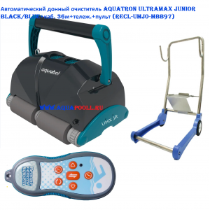 Автоматический донный очиститель Aquatron ULTRAMAX Junior Black/Blue+каб. 36м+тележ.+пульт (RECL-UMJ0-MBB97)